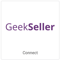 Image: GeekSeller logo. Button that reads, Connect