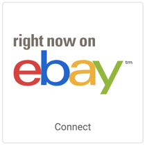 eBay-Logo. Schaltfläche mit der Aufschrift „Verbinden“
