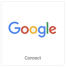 Bild: Logo des Google-Verkaufskanals. Schaltfläche mit der Aufschrift „Verbinden“