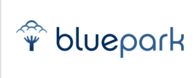 Bluepark-Logo auf quadratischer Kachelschaltfläche