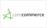 CoreCommerce-Logo auf quadratischer Kachelschaltfläche