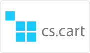 CS-Cart-Logo auf quadratischer Kachelschaltfläche