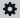 ShipStation-Symbol für macOS, schwarzes Zahnradsymbol in grauem Quadrat