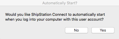 MacOS Automatically Start pop-up message.