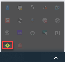Das ShipStation Connect-Symbol ist im Symbolleistenmenü der Windows-Apps hervorgehoben.
