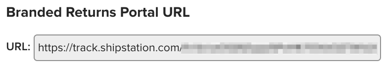 Beispiel einer URL für ein markenspezifisches Portal für Rücksendungen